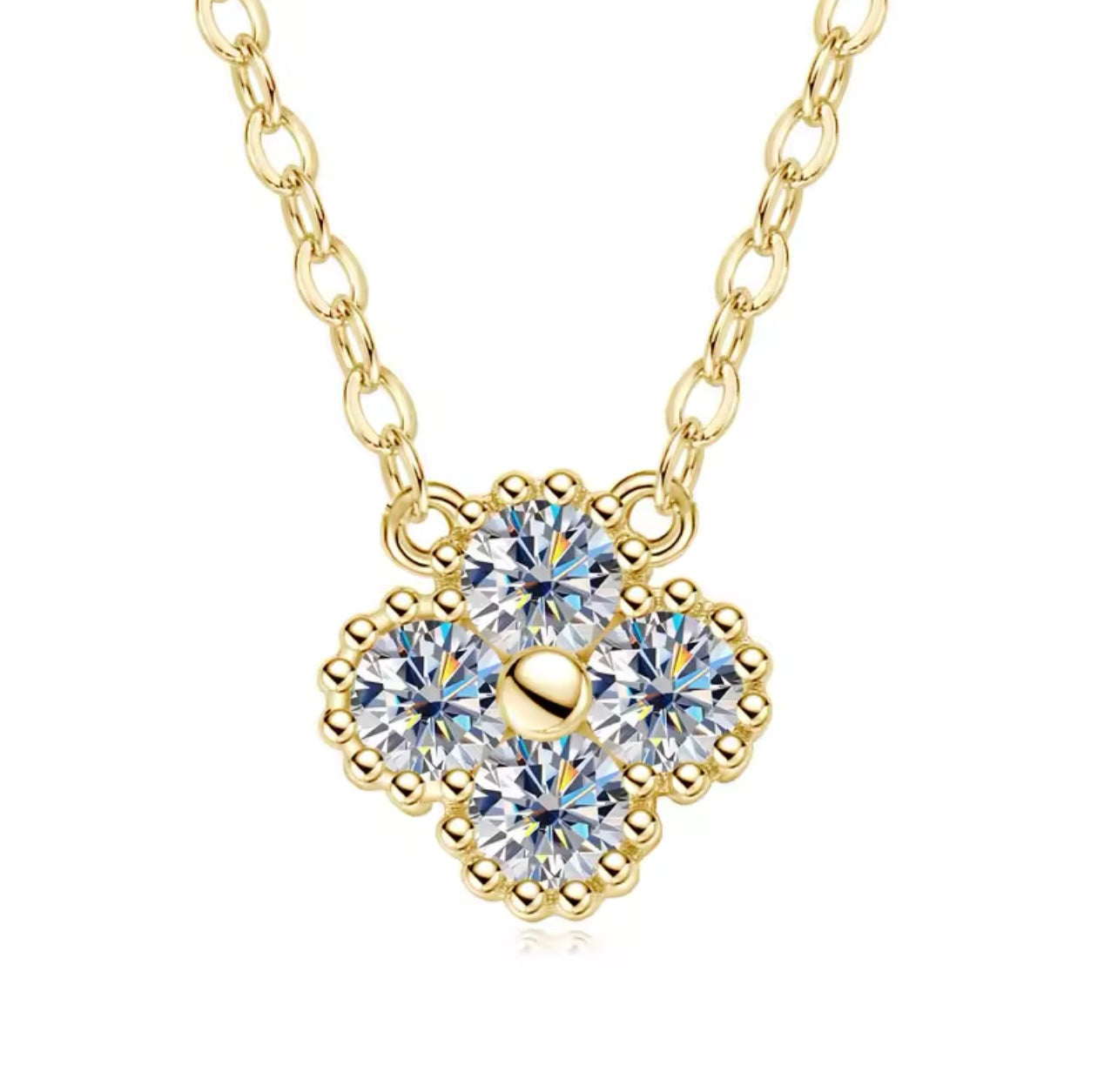 Gold Plated Clover Necklace